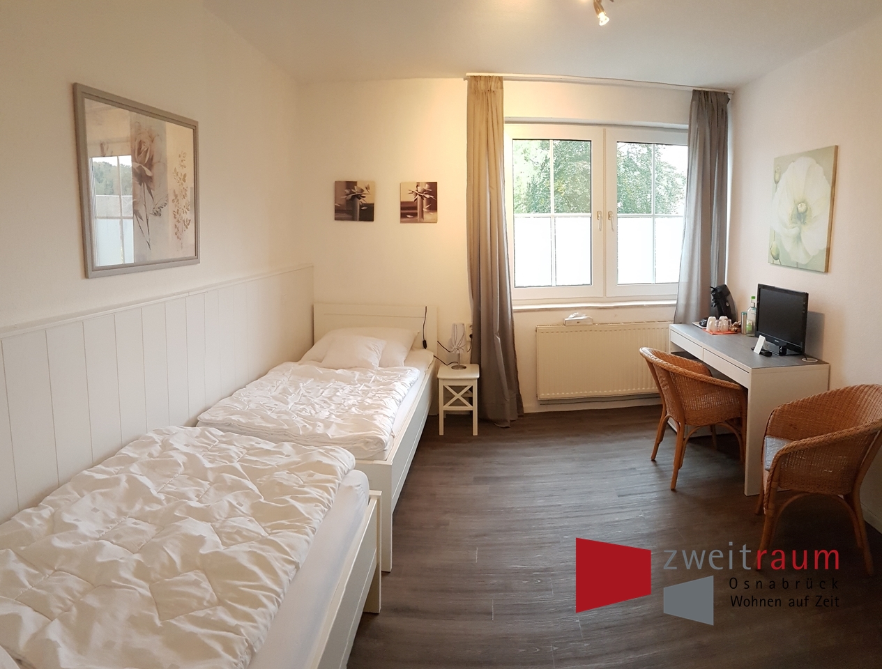 Sutthausen, Geschmackvoll eingerichtetes Zimmer in einer Hotel ähnlichen Anlage. - Foto 1